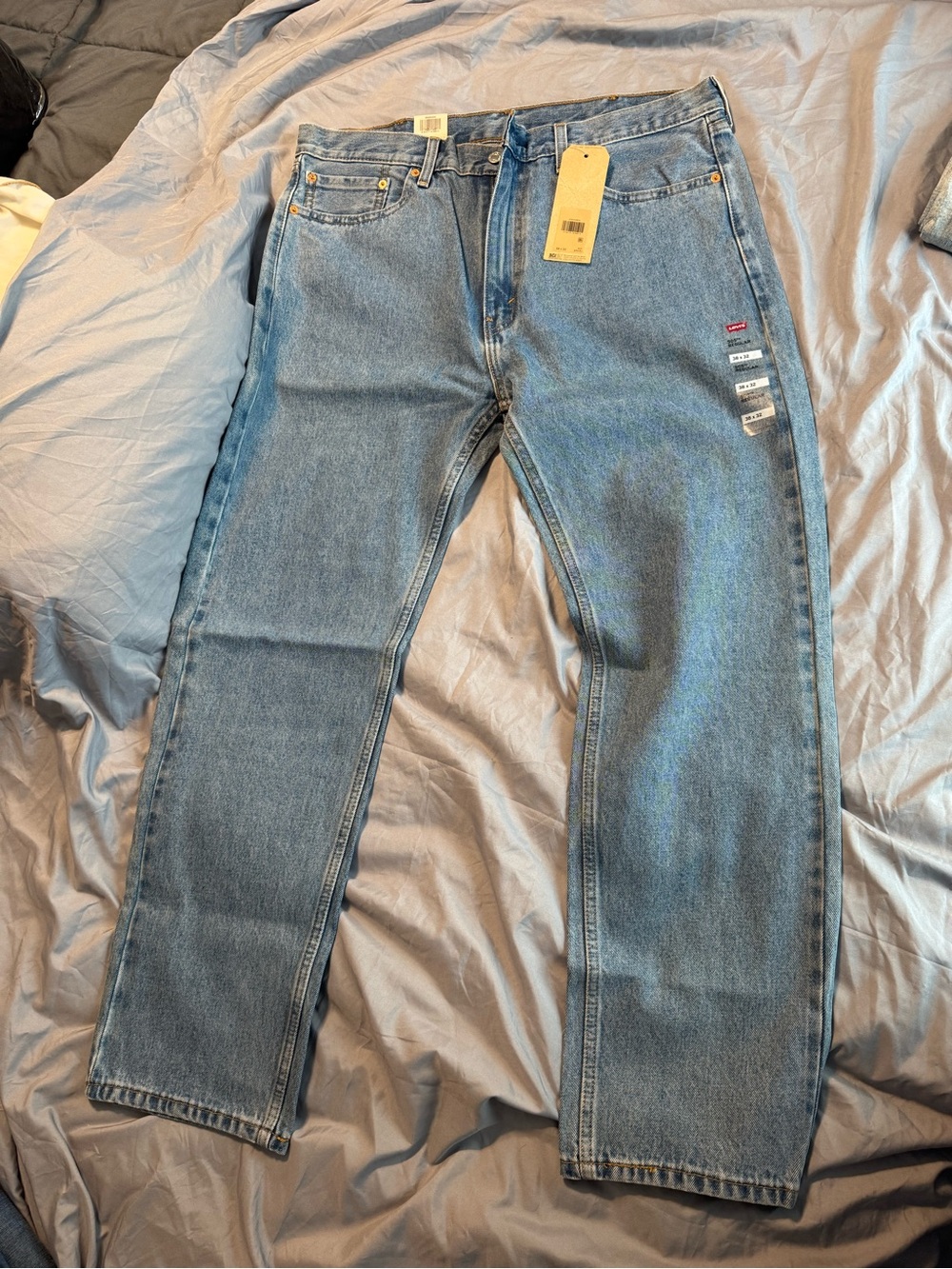 Levi's Men’s Straight Jeans in Light Blue Denim